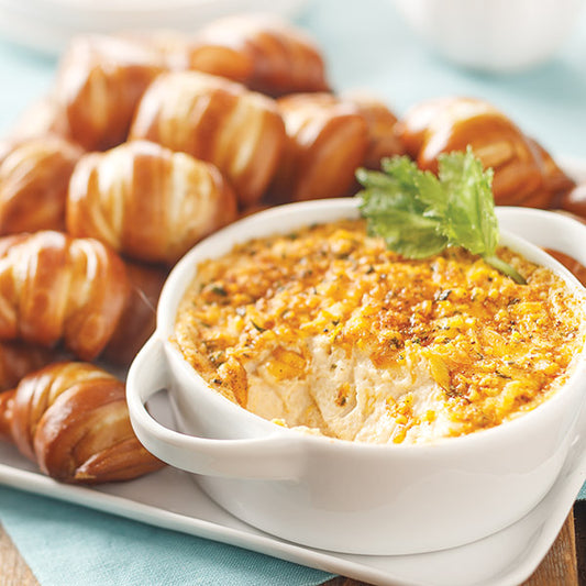 Pretzels with Crab Dip