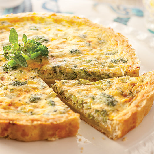 Broccoli and Cheddar Quiche