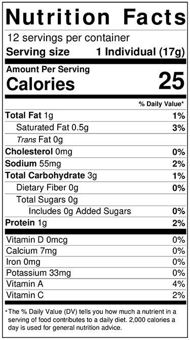 Old Nutrition Label
