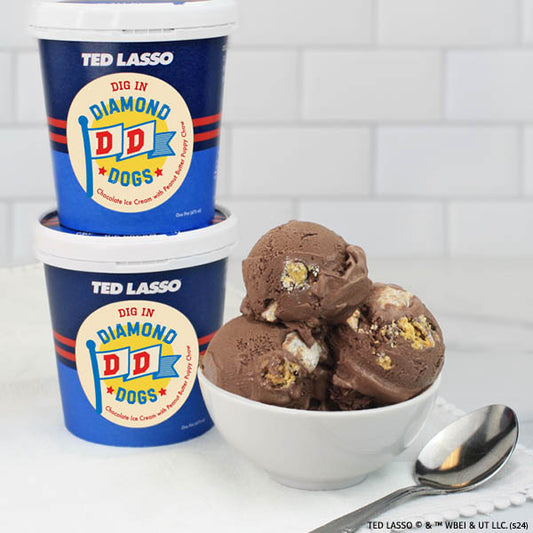 Ted Lasso™ Dig In, Diamond Dogs! Ice Cream, two pints
