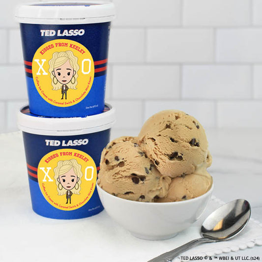 Ted Lasso™ Kisses from Keeley ice cream, two pints