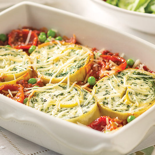 Rolled Lasagne Bolognese