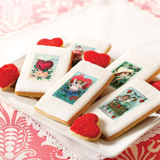 Valentine's Postcard Cookies