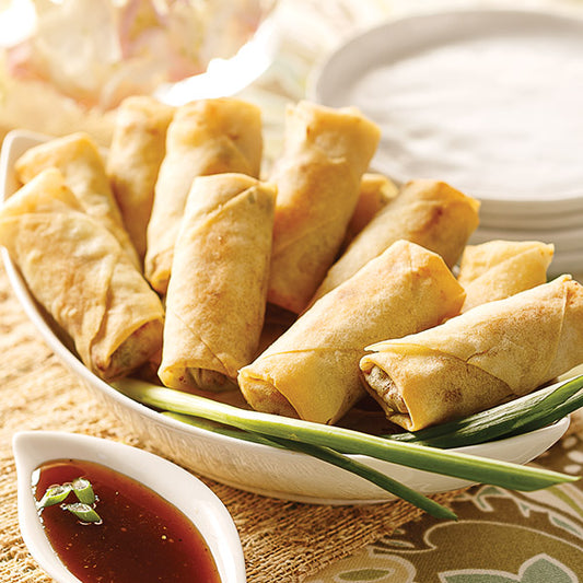 Vegetable Spring Rolls with Soy Ginger Sauce